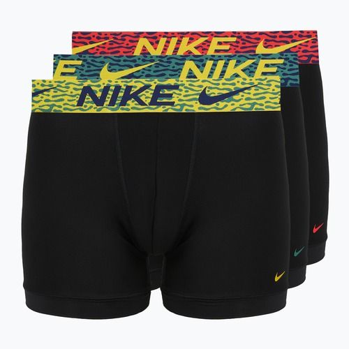 Men's boxers Nike Dri-Fit Essential Micro 3 pairs blklightcrimson/ brightcitron/evergreenaur