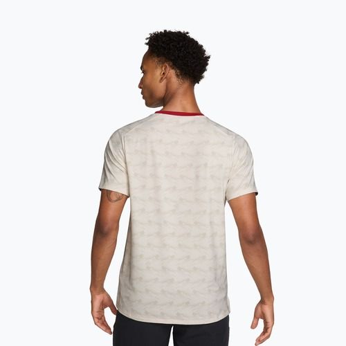 Men's T-shirt Nike Court Advantage light bone/tough red/black