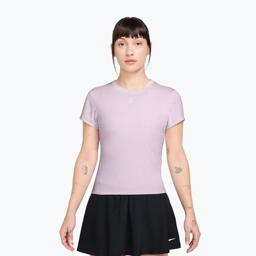 Women's tennis shirt Nike Court Dri-Fit Advantage bleached lilac/white
