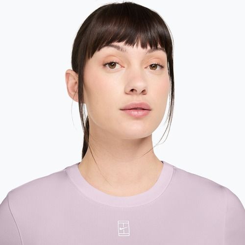 Women's tennis shirt Nike Court Dri-Fit Advantage bleached lilac/white