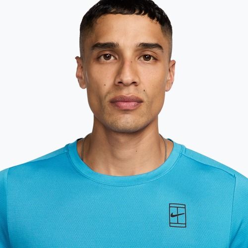 Men's T-shirt Nike Court Dri-Fit Advantage baltic blue/black