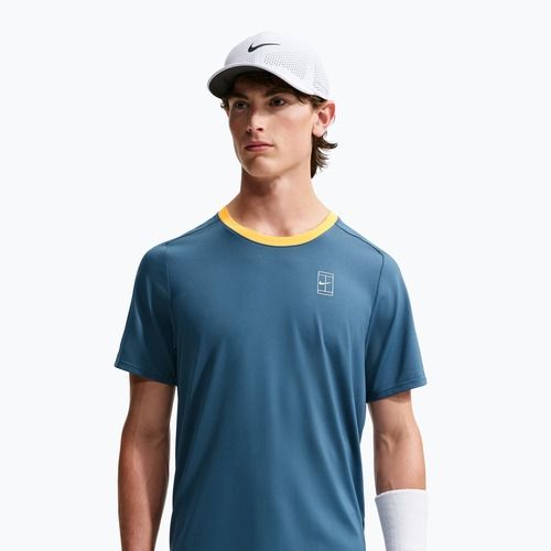 Men's T-shirt Nike Court Dri-Fit Advantage new slate/laser orange/white