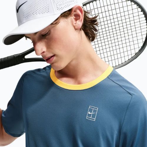 Men's T-shirt Nike Court Dri-Fit Advantage new slate/laser orange/white