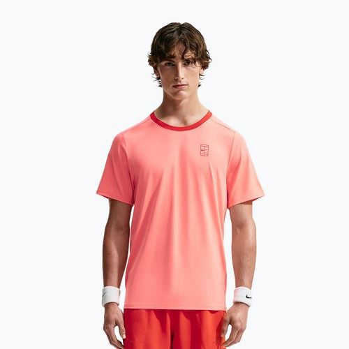 Men's T-shirt Nike Court Dri-Fit Advantage atomic pink/picante red/picante red