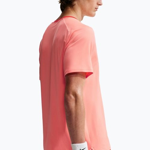 Men's T-shirt Nike Court Dri-Fit Advantage atomic pink/picante red/picante red