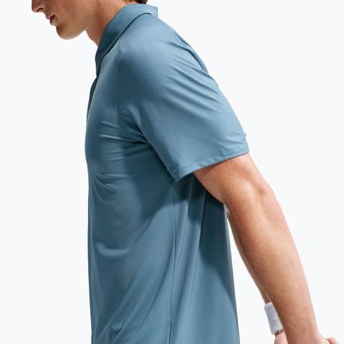 Men's tennis polo shirt Nike Court Dri-Fit Advantage smokey blue/white