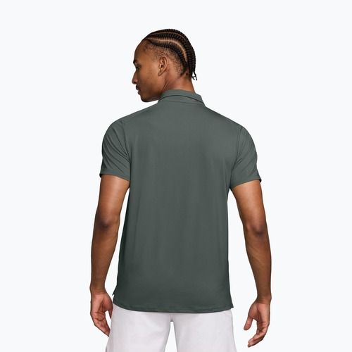 Men's tennis polo shirt Nike Court Dri-Fit Advantage camo green/cucumber calm