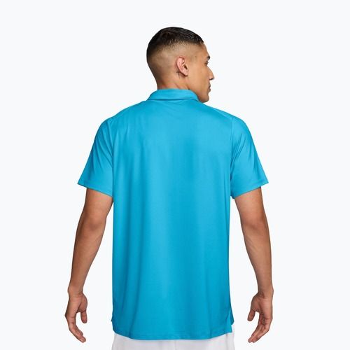 Men's tennis polo shirt Nike Court Dri-Fit Advantage baltic blue/black