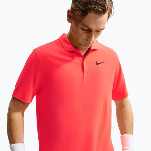 Men's tennis shirt Nike Court Dri-FIT Bright Crimson/Black
