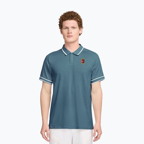 Men's tennis shirt Nike Court Heritage smokey blue/smokey blue
