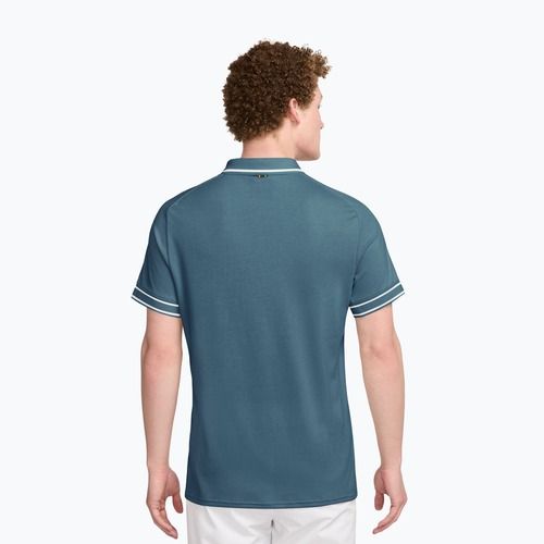 Men's tennis shirt Nike Court Heritage smokey blue/smokey blue