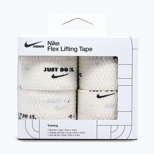 Cohesive elastic bandage Nike Strenght Flex Lifting Tape white/black