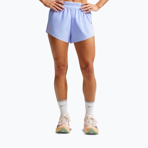 Women's running shorts Nike AeroSwift Dri-Fit ADV Mid-Rise 3" aluminum/black/white/atomic pink
