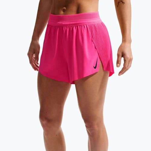 Women's running shorts Nike AeroSwift Dri-Fit ADV Mid-Rise 3" hyper pink/black