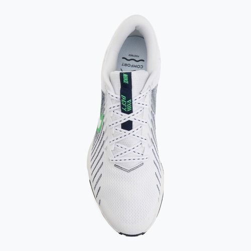 Men's running shoes Nike Run Defy White/Midnight Navy/Green Spark