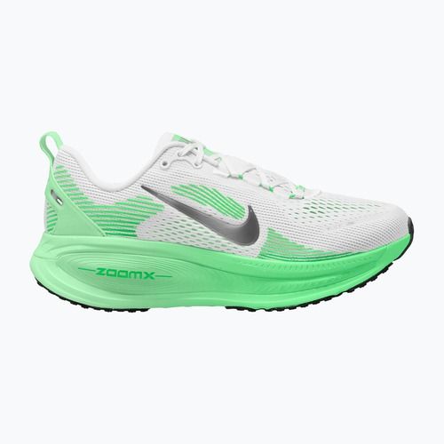 Women's running shoes Nike Vomero 18 white/illusion green/metallic silver