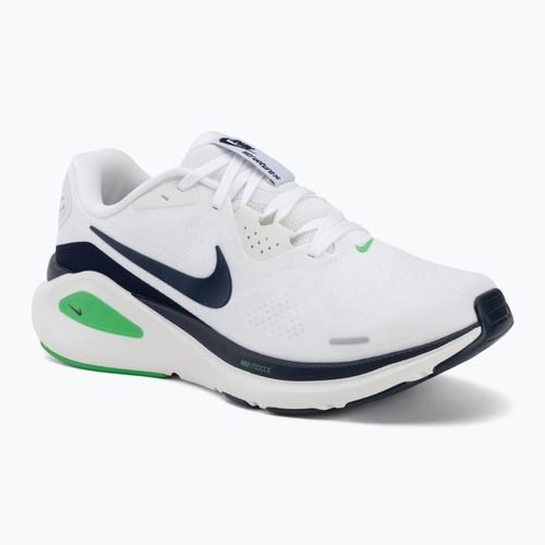 Men's running shoes Nike Structure 26 white/green spark/midnight navy