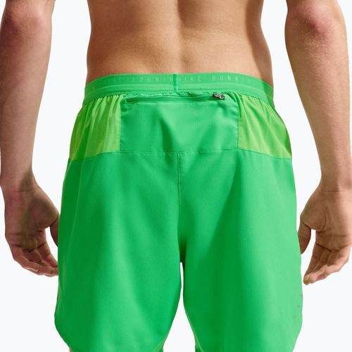 Men's running shorts Nike Stride Dri-Fit Brief-Lined 7" green spark