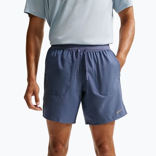 Men's running shorts Nike Stride Dri-Fit Brief-Lined 7" diffused blue