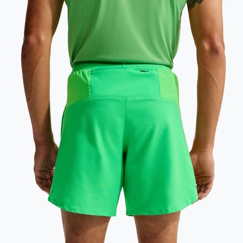 Men's running shorts Nike Stride Dri-Fit 2in1 7" green spark