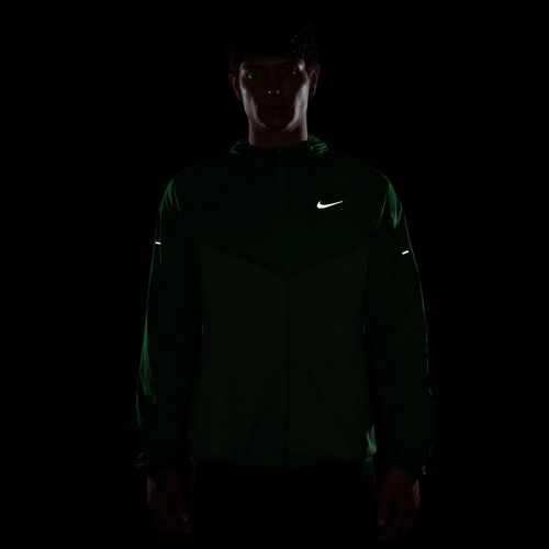 Men's running jacket Nike Stride green spark