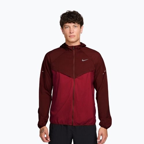 Men's running jacket Nike Stride mystic dates/tough red