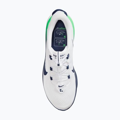 Men's running shoes Nike Pegasus 42 EasyOn white/green spark/midnight navy