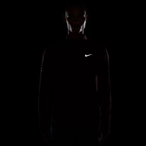 Men's running sweatshirt Nike Stride 1/4 Zip Dri-Fit tough red