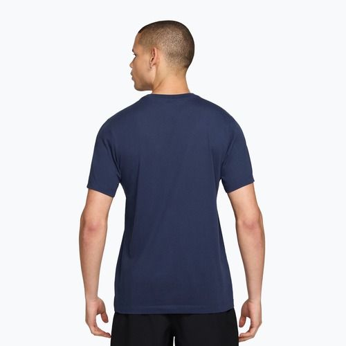 Men's running shirt Nike Dri-Fit Running T-Shirt midnight navy/light current blue