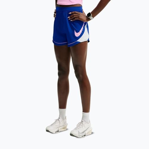 Women's running shorts Nike Tempo Dri-Fit Unlined old royal/football grey/pink rise