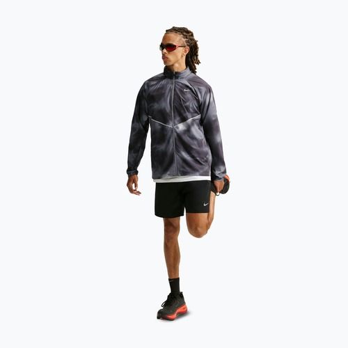 Men's running jacket Nike Miler black/smoke grey