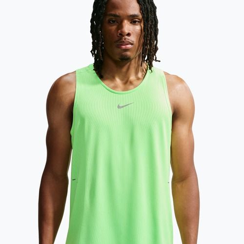 Men's running shirt Nike Stride volt/light silver