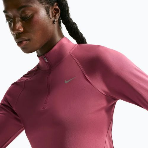Women's running sweatshirt Nike Tempo Dri-Fit 1/4 Zip pink smoke