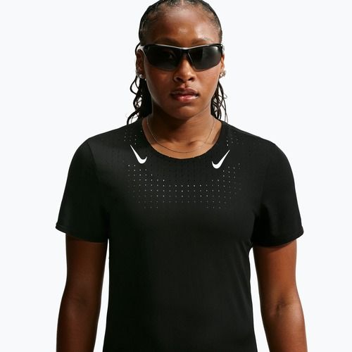 Women's running shirt Nike AeroSwift black/white