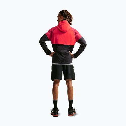 Men's running jacket Nike Impossibly Light Windrunner black/light crimson/tough red