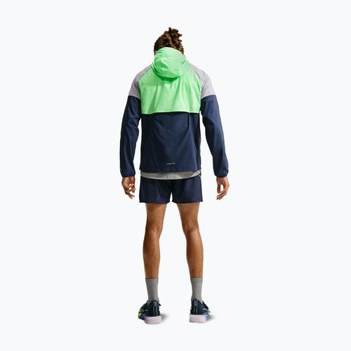 Men's running jacket Nike Impossibly Light Windrunner midnight navy/illusion green/wolf grey