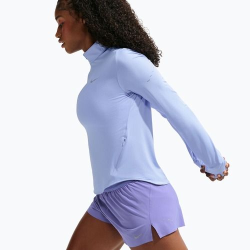Women's running sweatshirt Nike Swift Dri-FIT UV 1/4-Zip aluminum