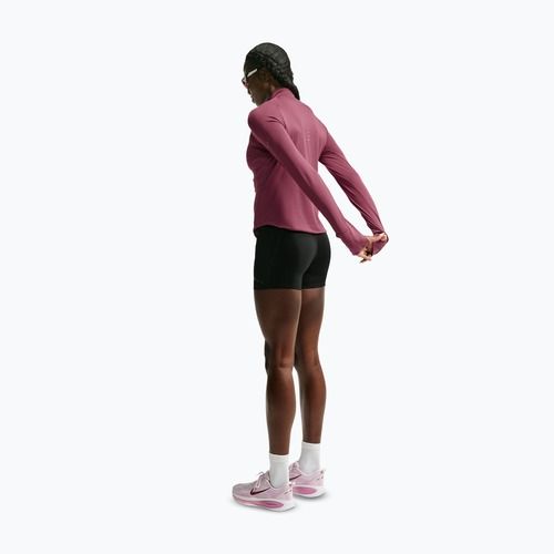 Women's running sweatshirt Nike Swift Dri-FIT UV 1/4-Zip pink smoke