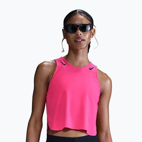 Women's running shirt Nike AeroSwift hyper pink/black