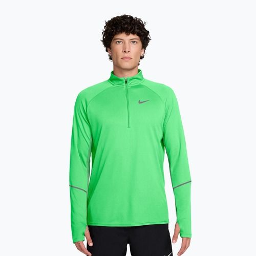 Men's running sweatshirt Nike Miler Dri-Fit UV 1/2 Zip illusion green