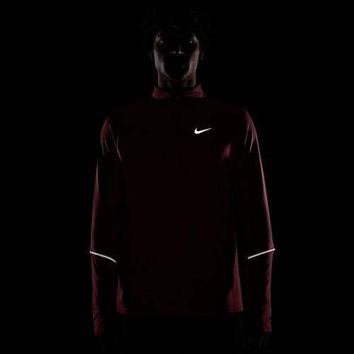 Men's running sweatshirt Nike Miler Dri-Fit UV 1/2 Zip tough red