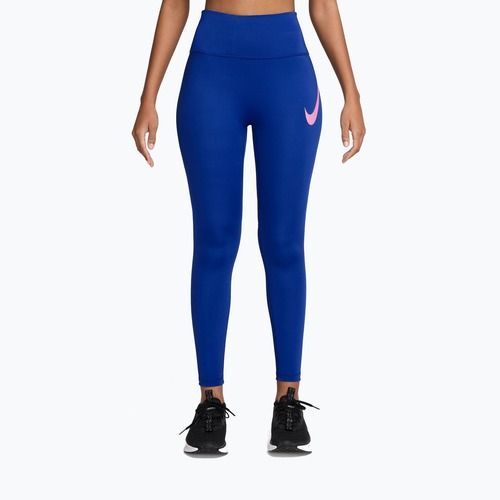 Women's leggings Nike Tempo Swoosh Run old royal/pink rise