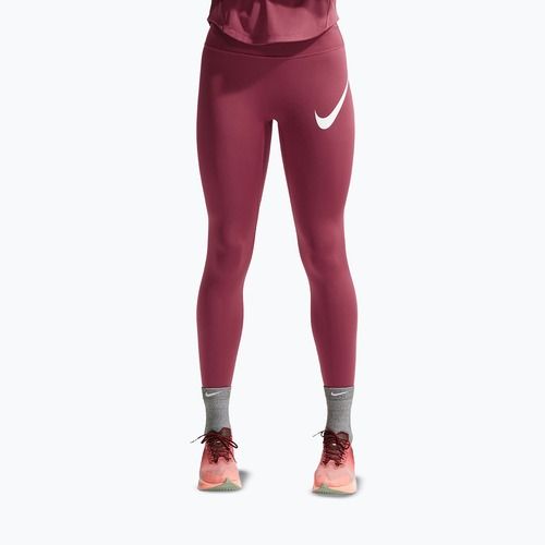 Women's leggings Nike Tempo Swoosh Run pink smoke/white