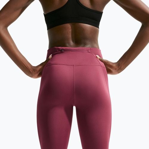 Women's leggings Nike Tempo Swoosh Run pink smoke/white