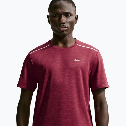 Men's running shirt Nike Miler Dri-Fit UV tough red/mystic dates