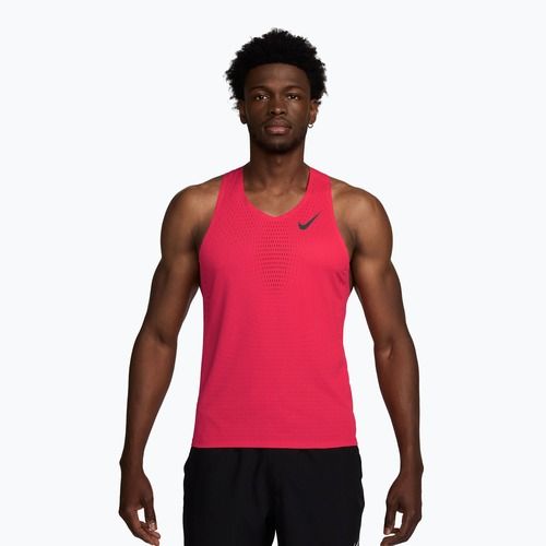 Men's running shirt Nike AeroSwift fusion red/black