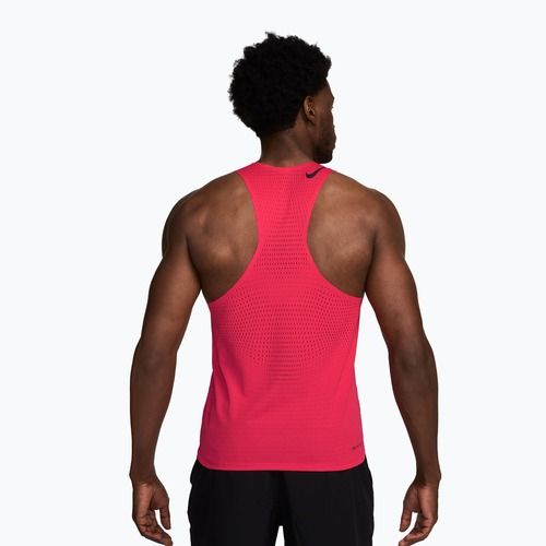 Men's running shirt Nike AeroSwift fusion red/black