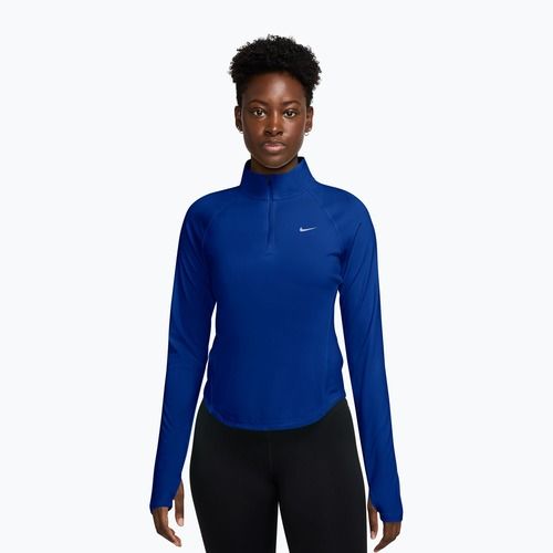 Women's running longsleeve Nike Tempo Swoosh Run Dri-Fit 1/4-Zip old royal/pink rise