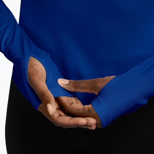 Women's running longsleeve Nike Tempo Swoosh Run Dri-Fit 1/4-Zip old royal/pink rise