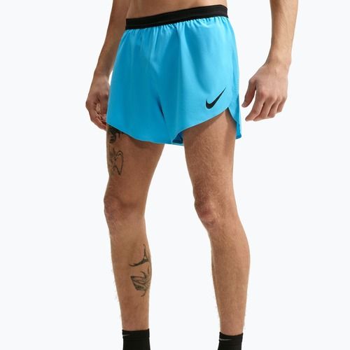 Men's running shorts Nike AeroSwift light current blue/black